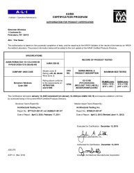 PR CERTIFICATE FL10160 R20 C CAC 42-19 EV IMPACT ANNEALED 98X48 R45