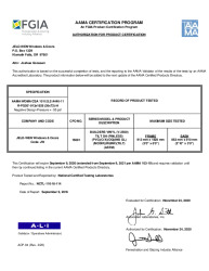 PR CERTIFICATE FL14104 R21 C CAC R-PG50-36X72 DP-55 NEW