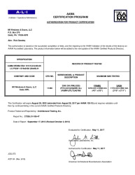 PR CERTIFICATE FL17676 R20 C CAC APC 3540 FLS 48X96