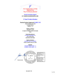 PR Instl Docs FL6587 R7 II FL6587.7 5ft Fixed Trimless Window