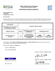 PR CERTIFICATE FL26514 R4 C CAC AAMA CERT CPD (A) 17382 (96 X 84)