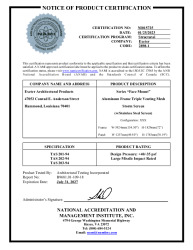 PR CERTIFICATE FL41900 R0 C CAC NI015725