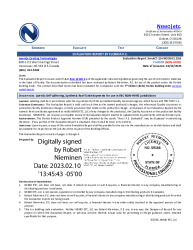 PR Instl Docs FL41924 R0 II 2023 02 10 FINAL AVENEX FL41924 NON-HVHZ