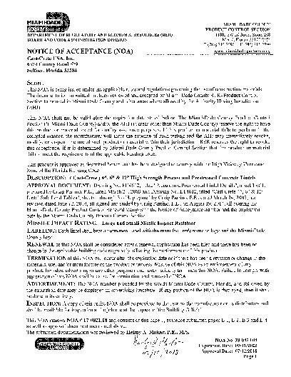 PR CERTIFICATE FL158 R11 C CAC NOA 18-0424.04