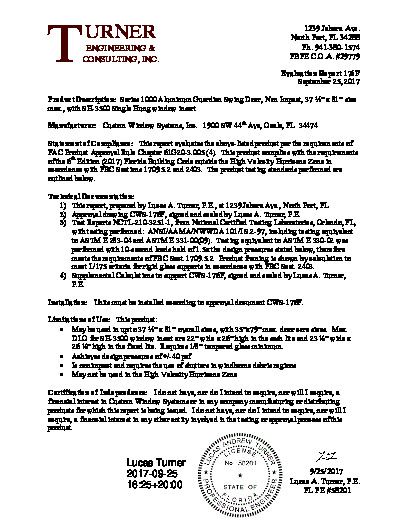 PR TECH DOCS FL161 R6 AE EVALREPORT176F