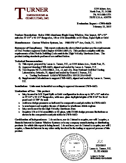 PR TECH DOCS FL163 R7 AE EVALREP CWS-466D (SH-3500)
