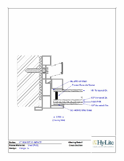PR Instl Docs FL185 R10 II VF1500 DEC IMP Glazing Detail