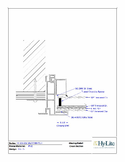 PR INSTL DOCS FL185 R10 II VT200 DEC IMP GLAZING DETAIL