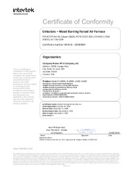 2021-12-03 CERTIFICATE OF CONFORMITY WHI18 – 10583804 - MODEL FC1000E, SF1000E, L1020, X1020-46067