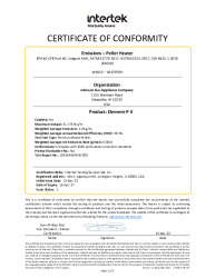 2022-12-13 CERTIFICATE OF CONFORMITY - WHI22 – 20379709 - ELEMENT-P II-69469