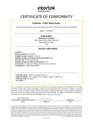 2023-08-08 CERTIFICATE OF CONFORMITY - WHI23 – 25702310 - HP41-73654