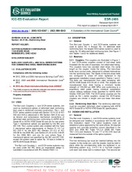 25342 - ESR-2495 - 4PGS - REISSUED APRIL 2016