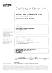 CERTIFICATE OF CONFORMITY - MODEL VF100-40001