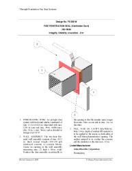 DESIGN NO FS 580 W FIRE PENETRATION SEAL (VENTILATION DUCT)-18450