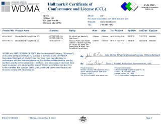 PR CERTIFICATE FL10188 R15 C CAC MARVIN407793 DH 1359X1924MMCCL