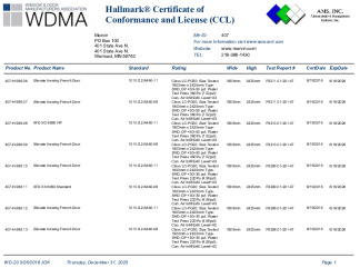 PR CERTIFICATE FL10196 R9 C CAC INSWING DOOR CCL