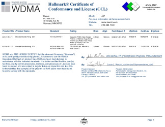 PR CERTIFICATE FL10257 R9 C CAC MARVIN407CCL783 71 72