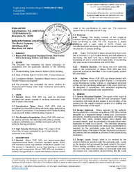 PR TECH DOCS FL10290 R2 AE MUR120417-38R01 PUR SIP WALL PANEL EVALUATION REPORT