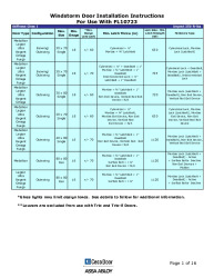PR Instl Docs FL10723 R9 II WH Door Installation Instructions 2020 11 20