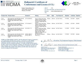PR CERTIFICATE FL10765 R11 C CAC 25099 CCL