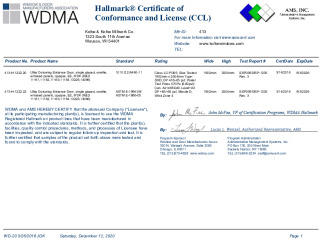 PR CERTIFICATE FL10765 R11 C CAC CCL 11161