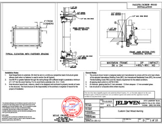 PR Instl Docs FL10938 R19 II D009286 (10938.3) - Custom Clad Wood Awning 36x24 DP65 FBC Installs 7-15-25 DSS