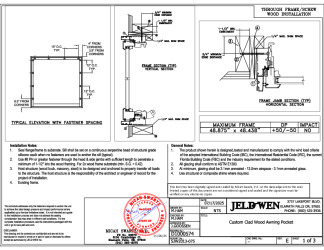 PR Instl Docs FL10938 R19 II D1000574 (10938.5) - Custom Clad Wood Awning Pocket 49x48 DP50 FBC Installs 7-17-25 DSS
