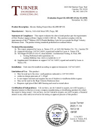 PR TECH DOCS FL10956 R13 AE EVALREPORT-ELSFD-HP-OX