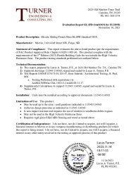 PR TECH DOCS FL10956 R13 AE EVALREPORT-ELSFD-STNDOOX