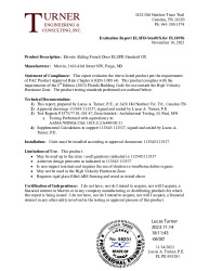 PR TECH DOCS FL10956 R15 AE EVALREPORT-ELSFD-STNDOX