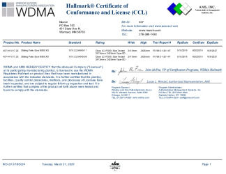 PR CERTIFICATE FL10956 R15 C CAC 1017.22.23