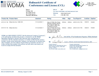 PR CERTIFICATE FL10956 R15 C CAC CCL 1017.28.35
