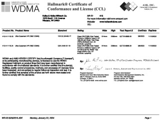 PR CERTIFICATE FL11002 R10 C CAC 22046 RECERT 12074 CCL