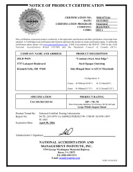 PR CERTIFICATE FL11136 R17 C CAC NI011573.04 - NI011573.05