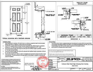 PR Instl Docs FL11136 R19 II D1000346 - Contours Steel Steel Edge Swinging Door ISW-OSW Steel Frame (and wood frame) FBC Installs 6-13-23 DSS
