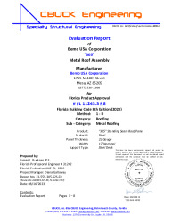 PR Instl Docs FL11243 R8 II 3 305 22GaSteelOnSteelDeck EVALREPORT 