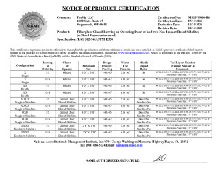 PR CERTIFICATE FL11244 R16 C CAC NI010709.04-R6