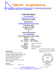 PR Instl Docs FL11269 R8 II 2 CeeLock 24or22ga SteelDeck EVALREPORT 