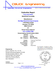 PR Instl Docs FL11269 R8 II 3 CeeLock 032Alum WoodDeck EVALREPORT 