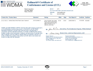 PR CERTIFICATE FL11292 R11 C CAC 411-H-1135.10