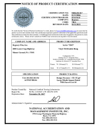 PR CERTIFICATE FL11413 R11 C CAC NI006382-R7