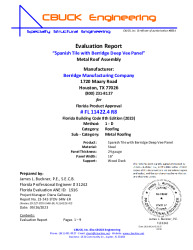 PR TECH DOCS FL11422 R8 AE 04 SPANISHTILEWITHDEEPVEE WOODDECK EVALREPORT 