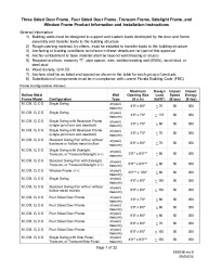 PR Instl Docs FL11537 R10 II FL11537 R10 II Door Frame Product Information and Installation Instructions RD0568 Rev8