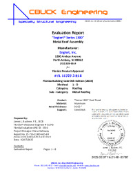 PR Instl Docs FL11727 R18 II 03 S1300 032Alum SteelDeck EVALREPORT