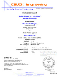 PR Instl Docs FL11815 R6 II 2 23-604.2 EndWallPanel-20Ga-S8S-ER-ds
