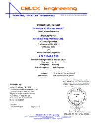 PR Instl Docs FL11842 R10 II 4 Premium HT EVALREPORT R10