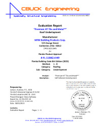 PR TECH DOCS FL11842 R9 AE 4 PREMIUM HT EVALREPORT