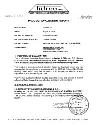 PR TECH DOCS FL11967 R6 AE PRODUCT EVALUATION REPORT DRAWING 23-159