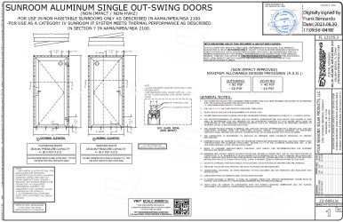 PR Instl Docs FL12155 R5 II DS-23-60813 X Out-Swing Door (2023 FSA) FL12155.3