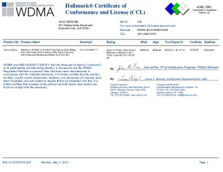 PR CERTIFICATE FL12313 R23 C CAC 130-H-748.05